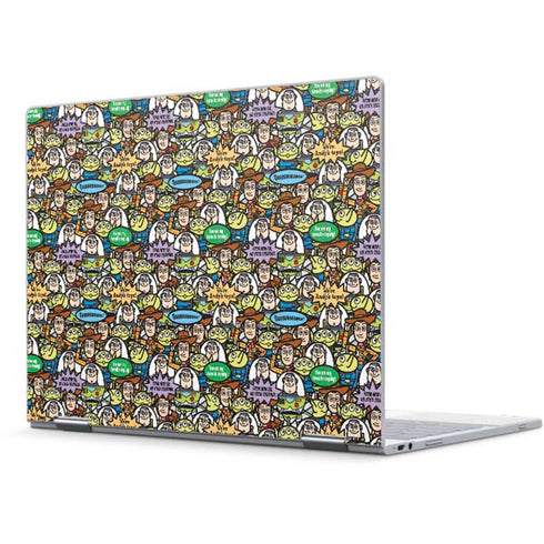 Disney Toy Story Characters Collage Pattern Pixelbook Skin